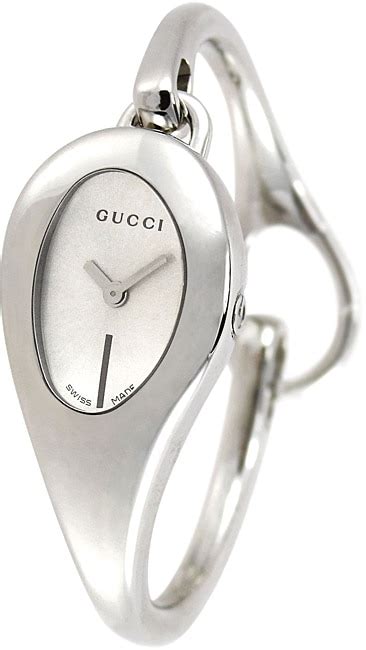 gucci horsebit watch 103|Gucci Horsebit 103 Silver Dial YA103505 Stainless Steel Bangle .